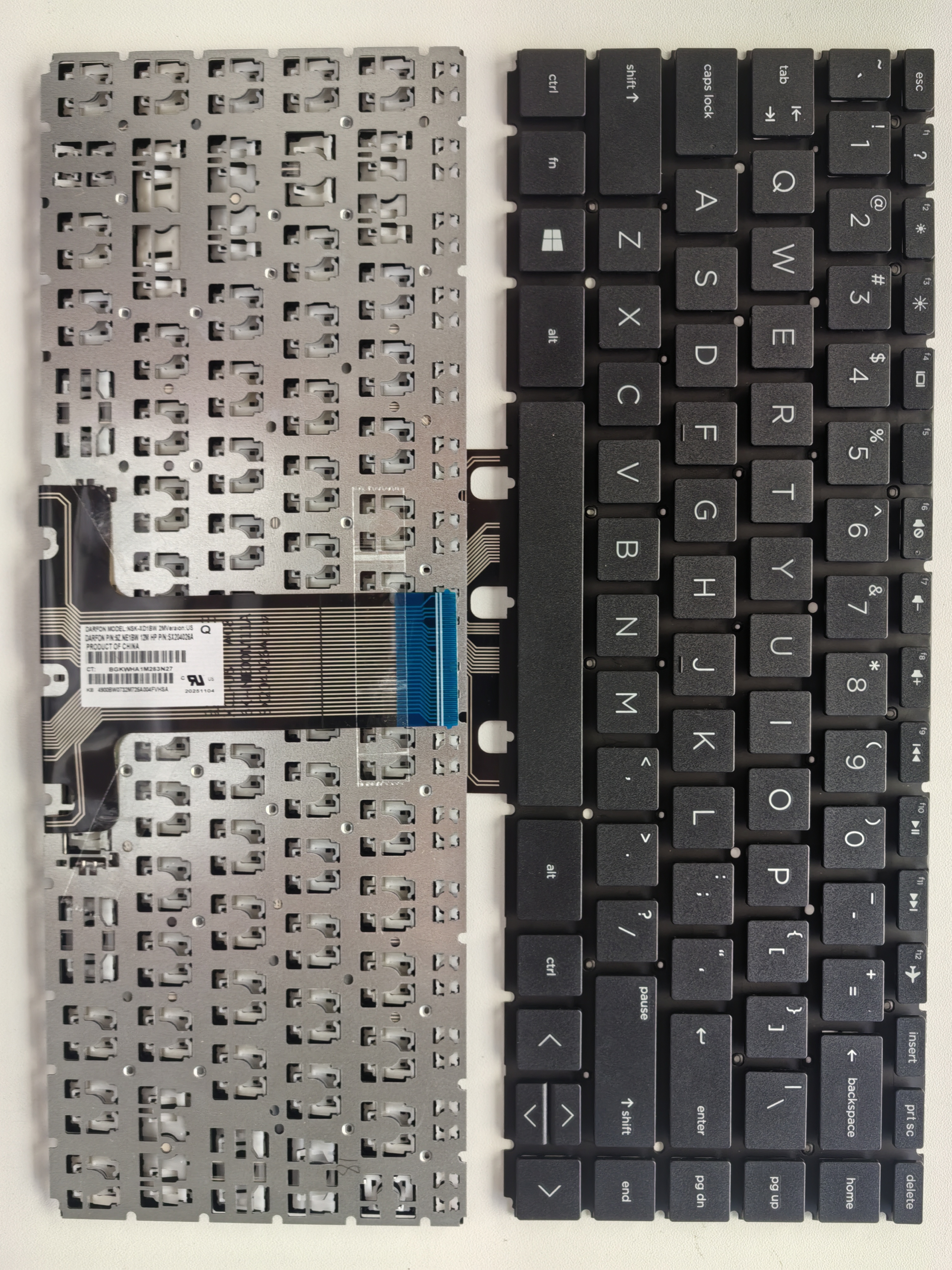 Picture of New Replacement Laptop Keyboard For HP 14-BS BLACK (OEM) US Layout
